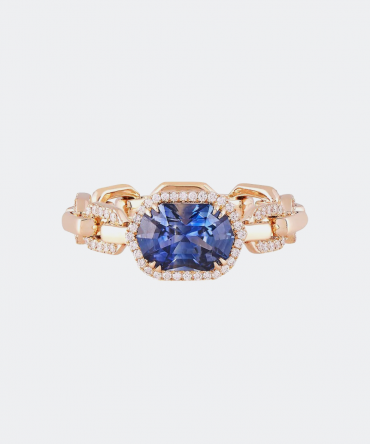 14kt Sapphire Diamond