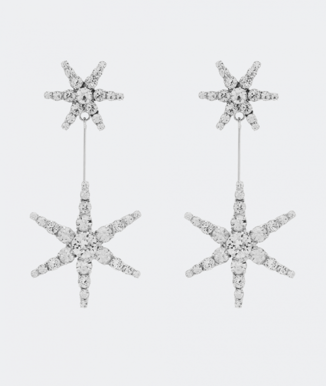 Crystal star drop Earrings
